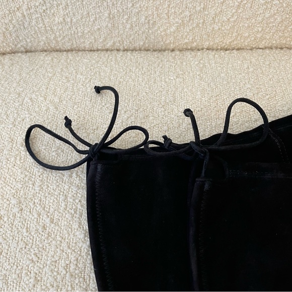 Stuart Weitzman Elevated Black Suede Over The Knee Boots - Picture 11 of 13